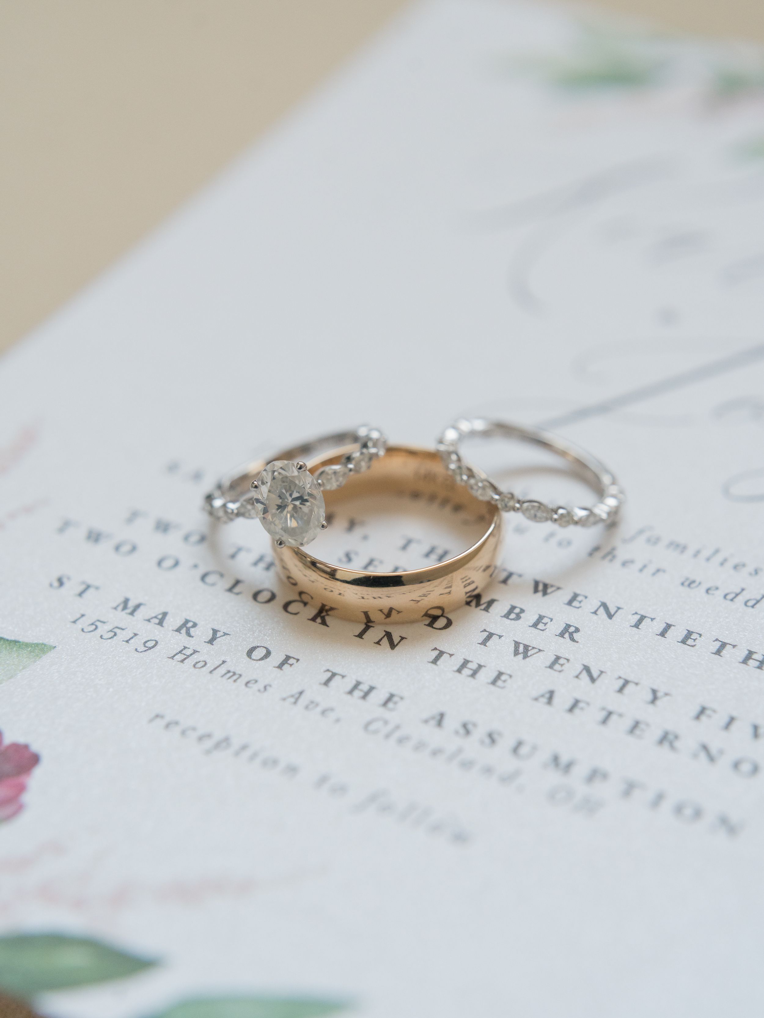 wedding ring detail in cleveland ohio photographed by life by jude photography / judith sumner