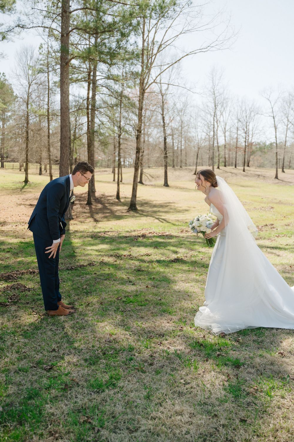 Groom filled with tears at first look of his bride