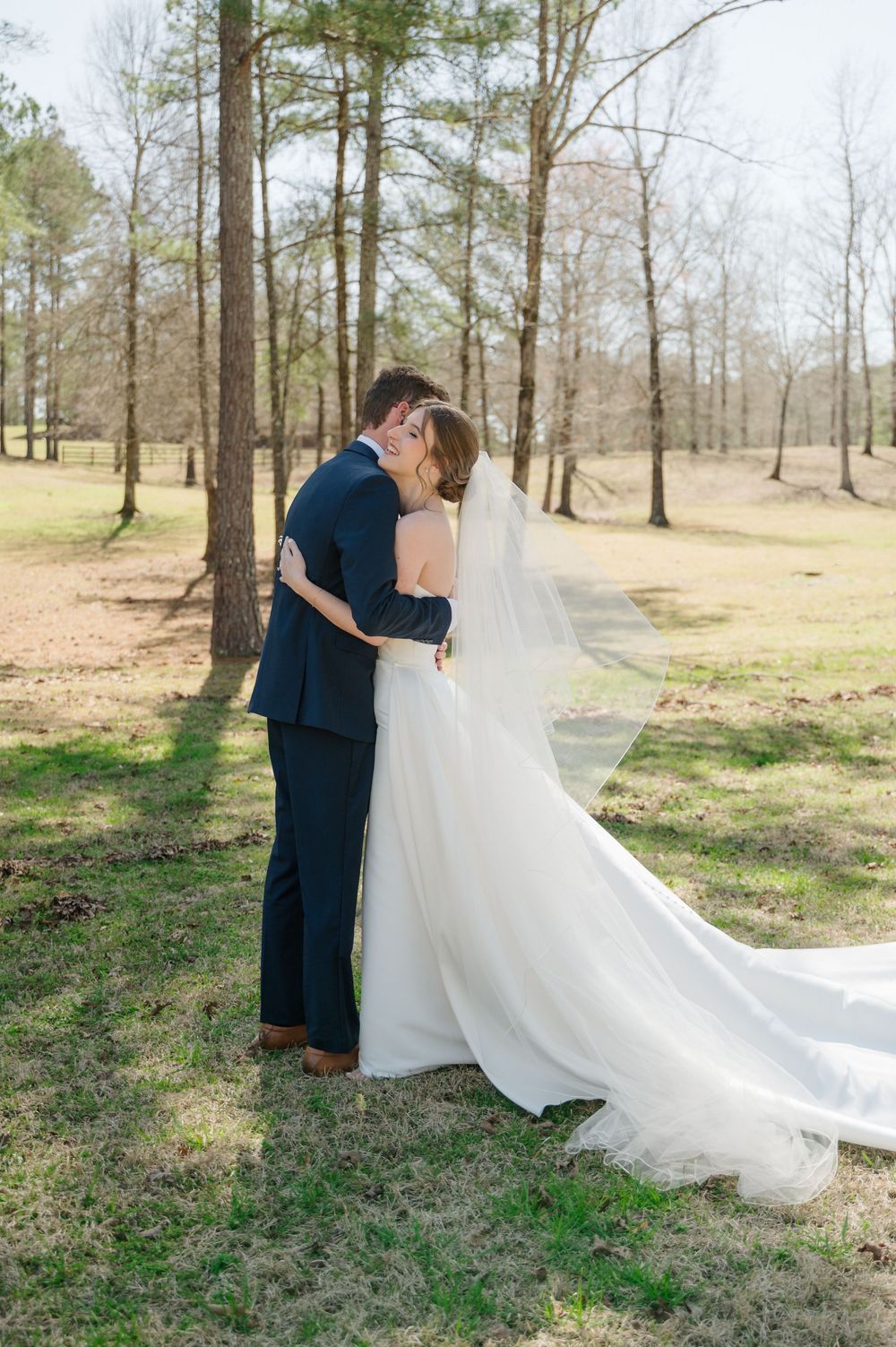 A hug during the first look