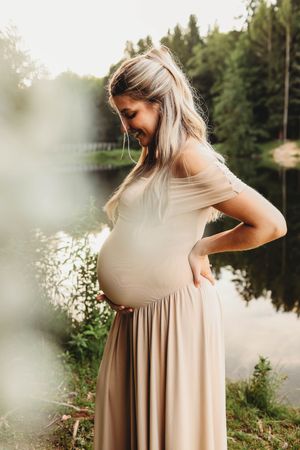 maternity, babys breath, summer, water, photos
