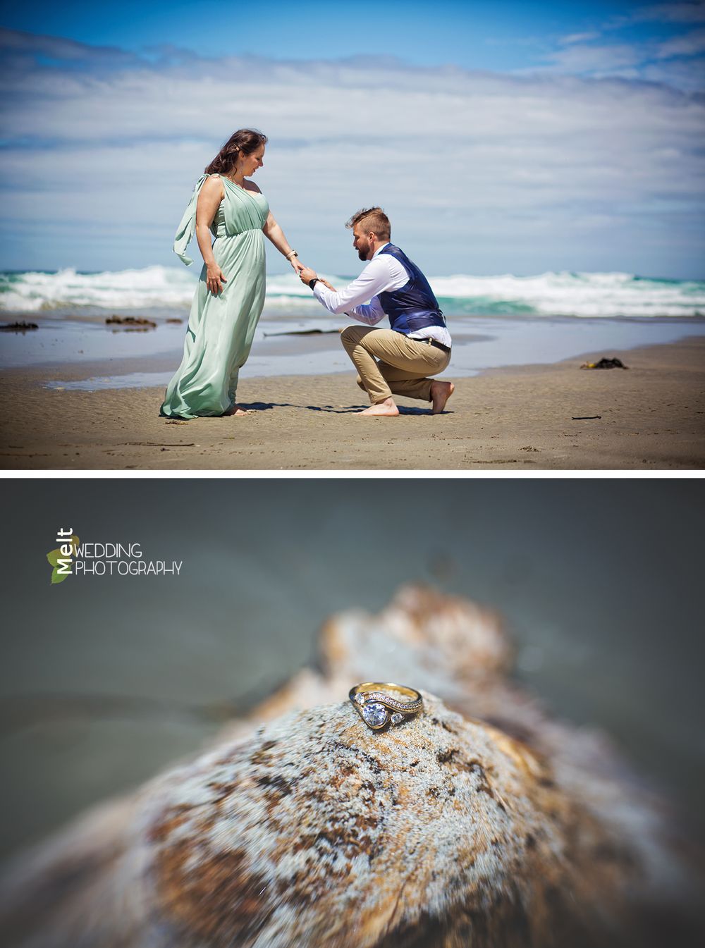 A bit of beach engagement photography