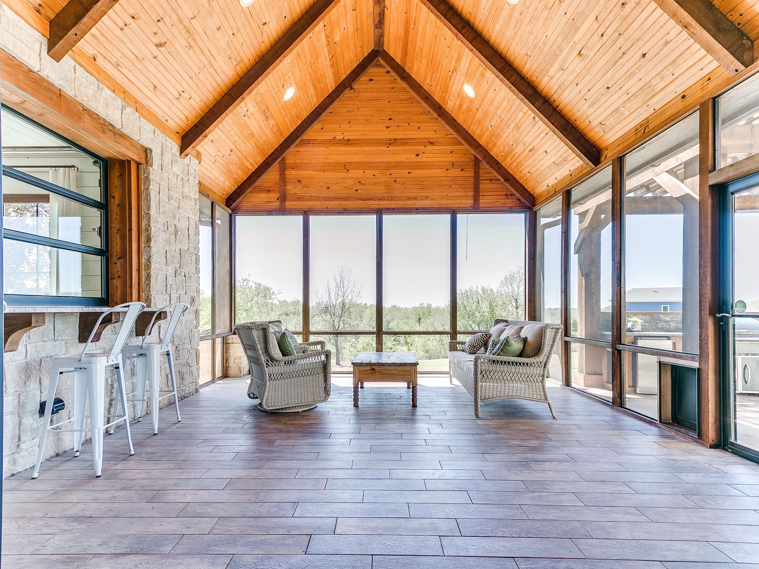 Enclosed porch