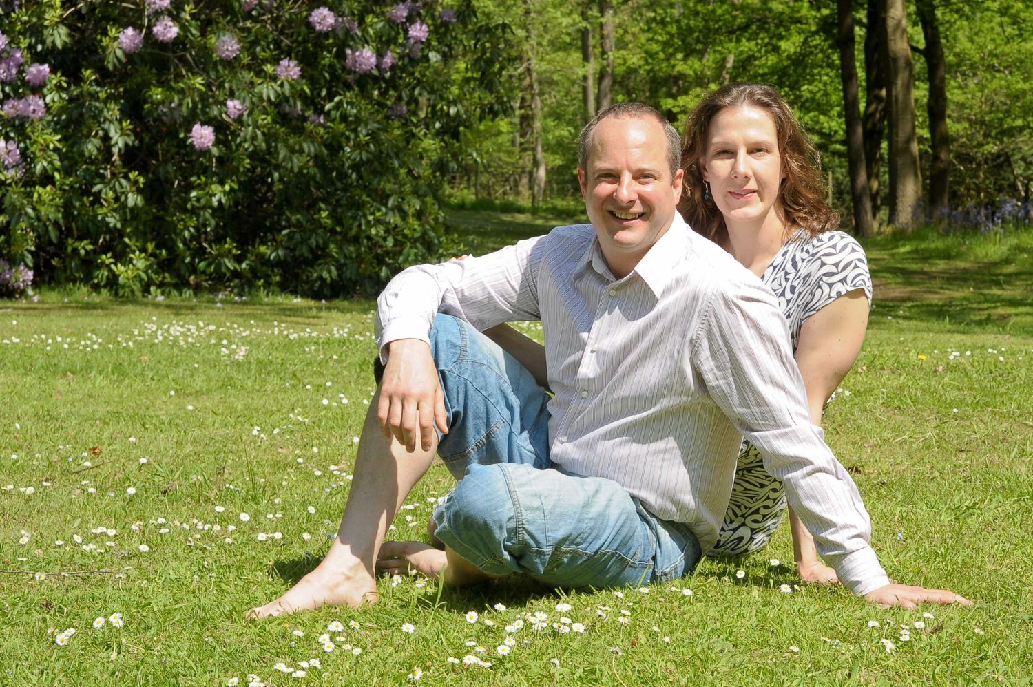 Engagement photography in High Wycombe woods, by Abigail's Studio