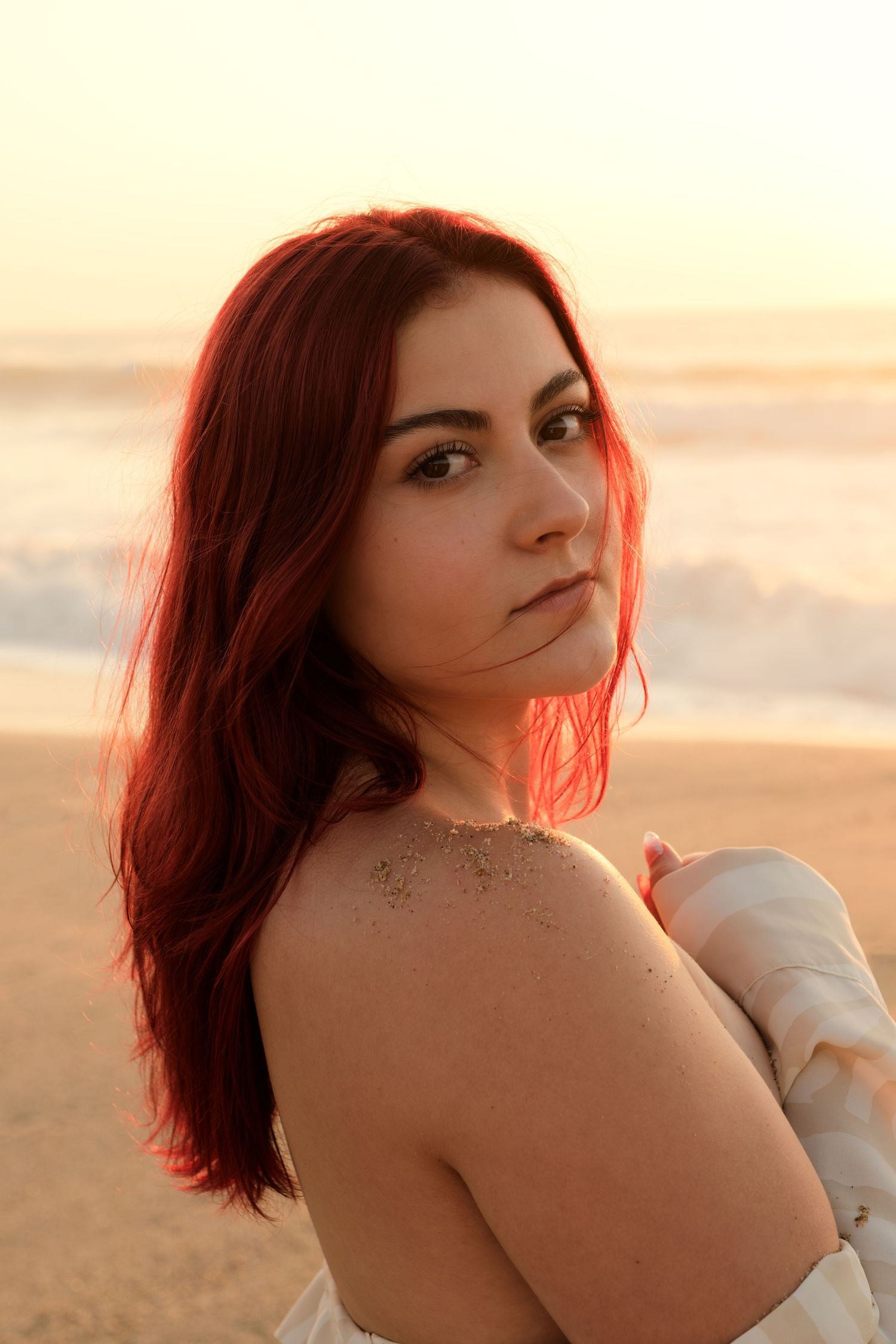 shooting plage portrait sable océan photographe pays basque biarritz hossergor sud ouest maillot de bain