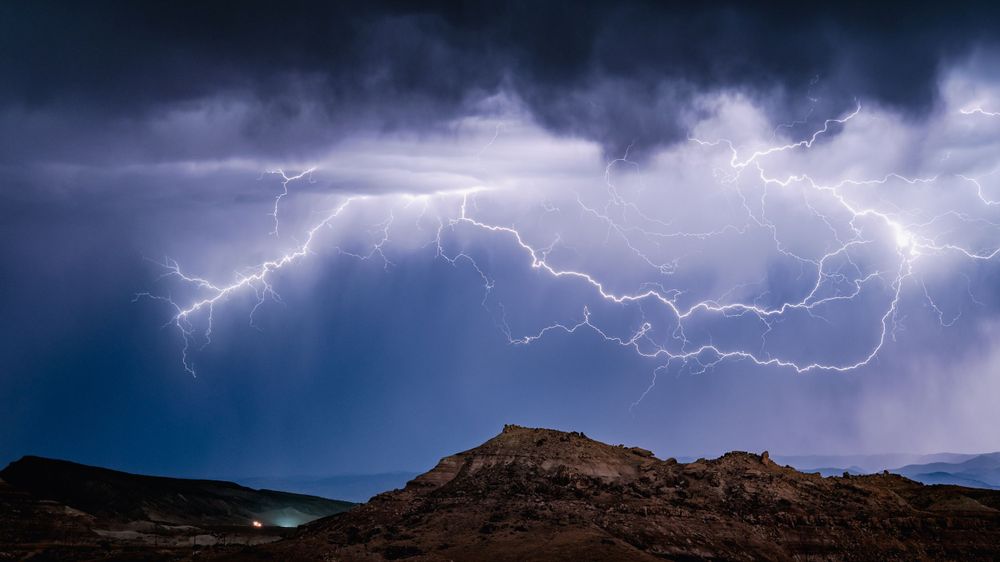 Lightning in Western Colorado