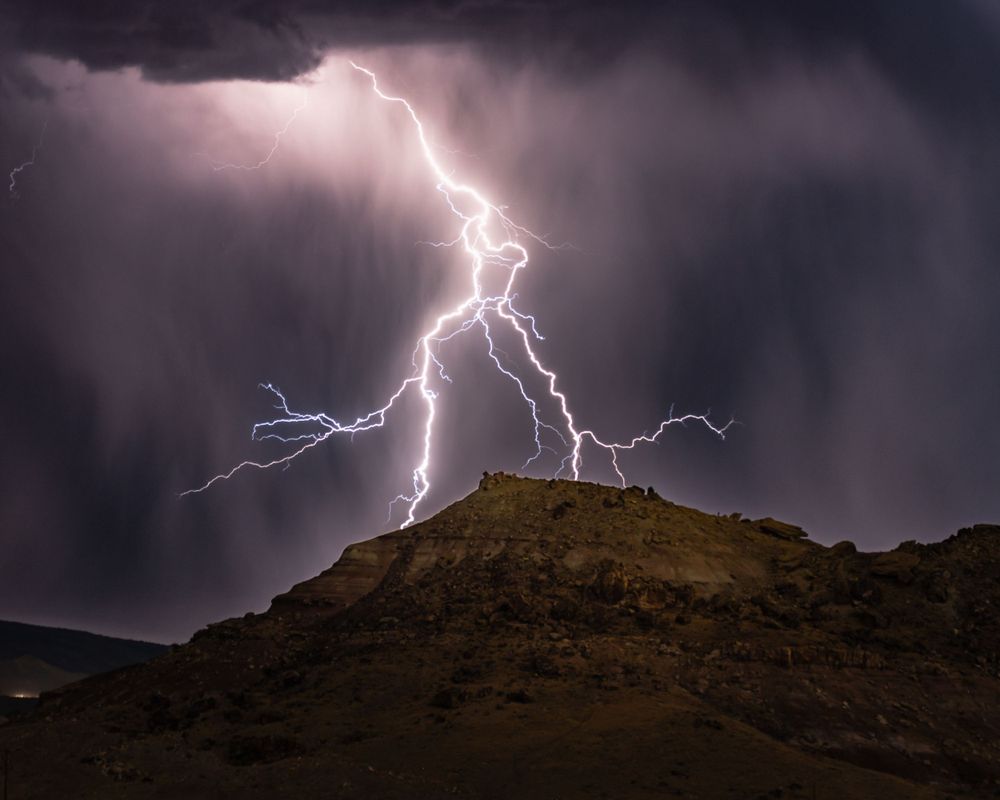 Lightning in Western Colorado