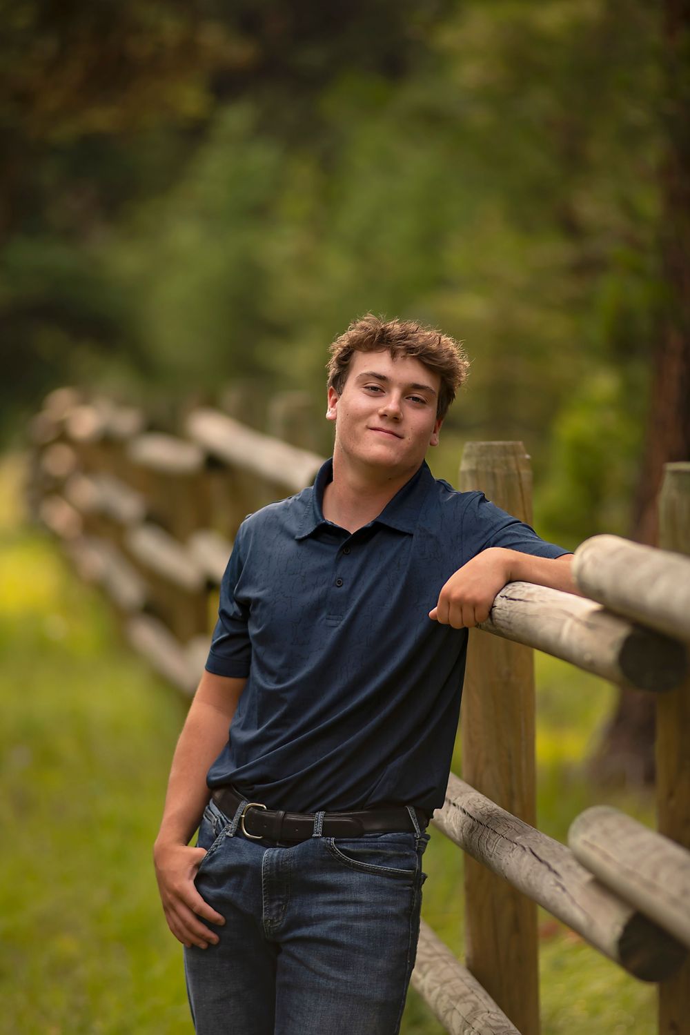 Natural light senior portrait by Hannah Sons Photography at Helmsville, Montana