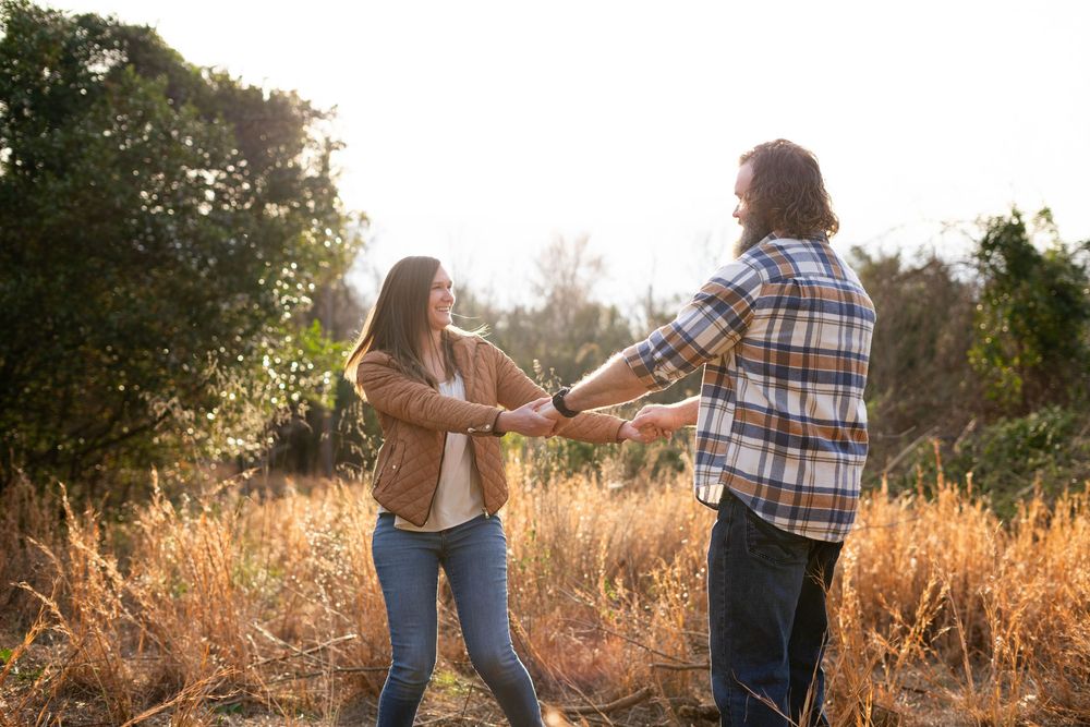 Couples and family portrait photography in a field Augusta, Georgia and CSRA Aiken South Carolina