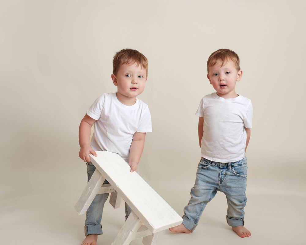 Local studio personality portrait for a milestone session with a one year old in Augusta, Georgia and CSRA