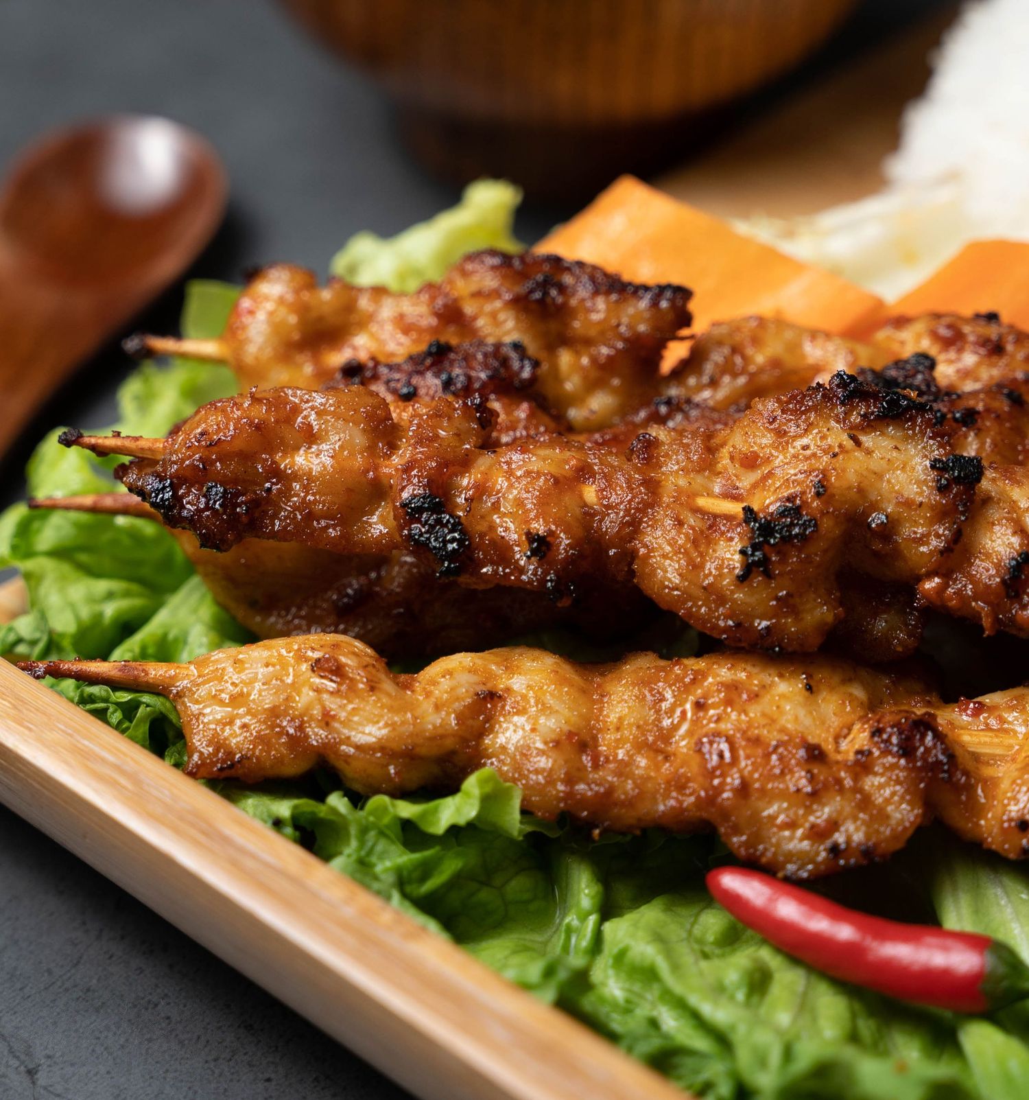 brochette, poulet, saté, Cours de cuisine, atelier culinaire, recette asiatique, chinoise, cambodgienne, thailandaise
