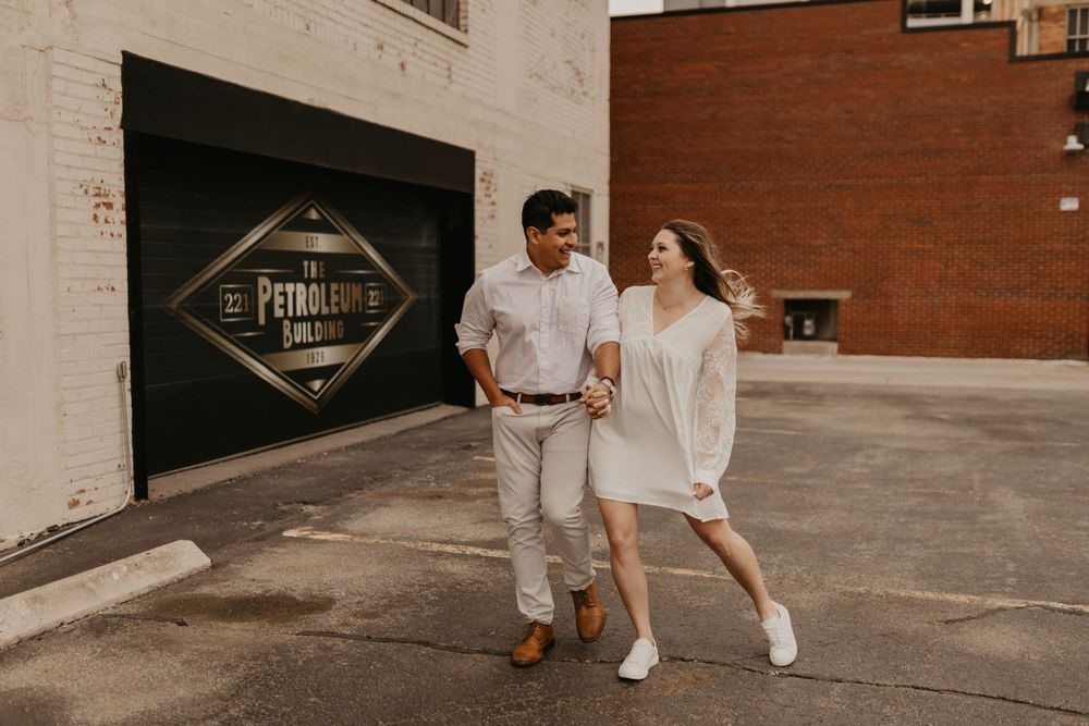 Downtown Wichita Kansas Engagement