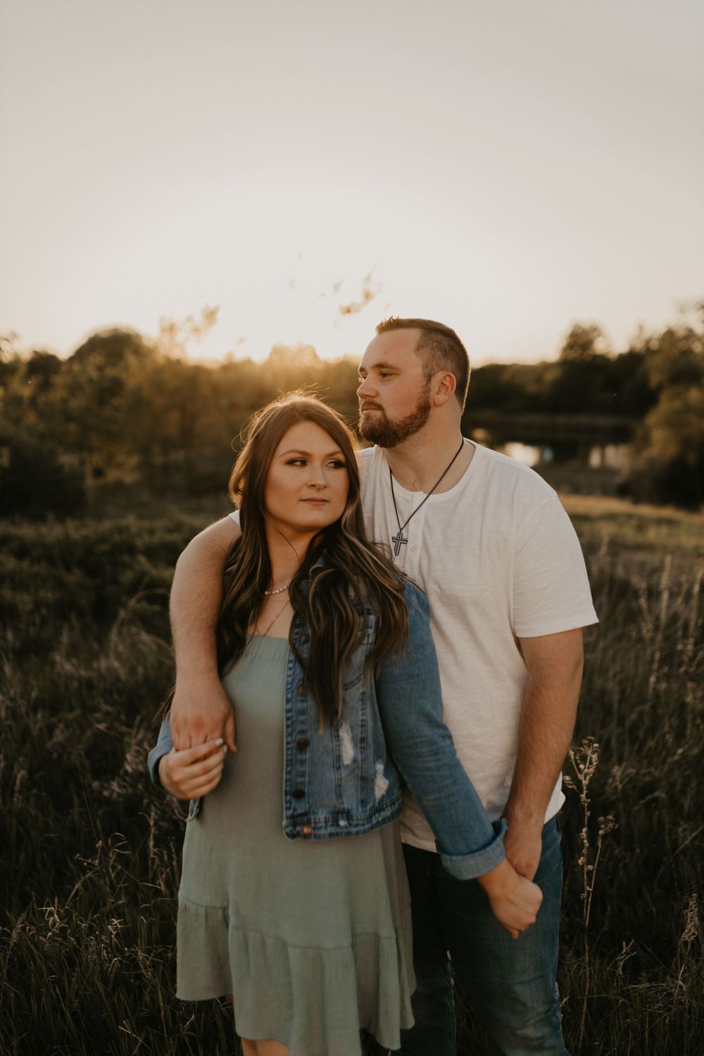 Wichita Kansas Sunset Engagement Session
