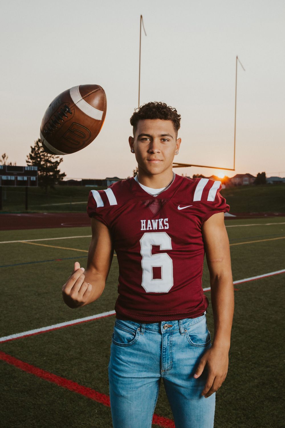 senior boy with football, senior portraits, senior session, high school senior Boulder, best high school senior photographer Denver, senior