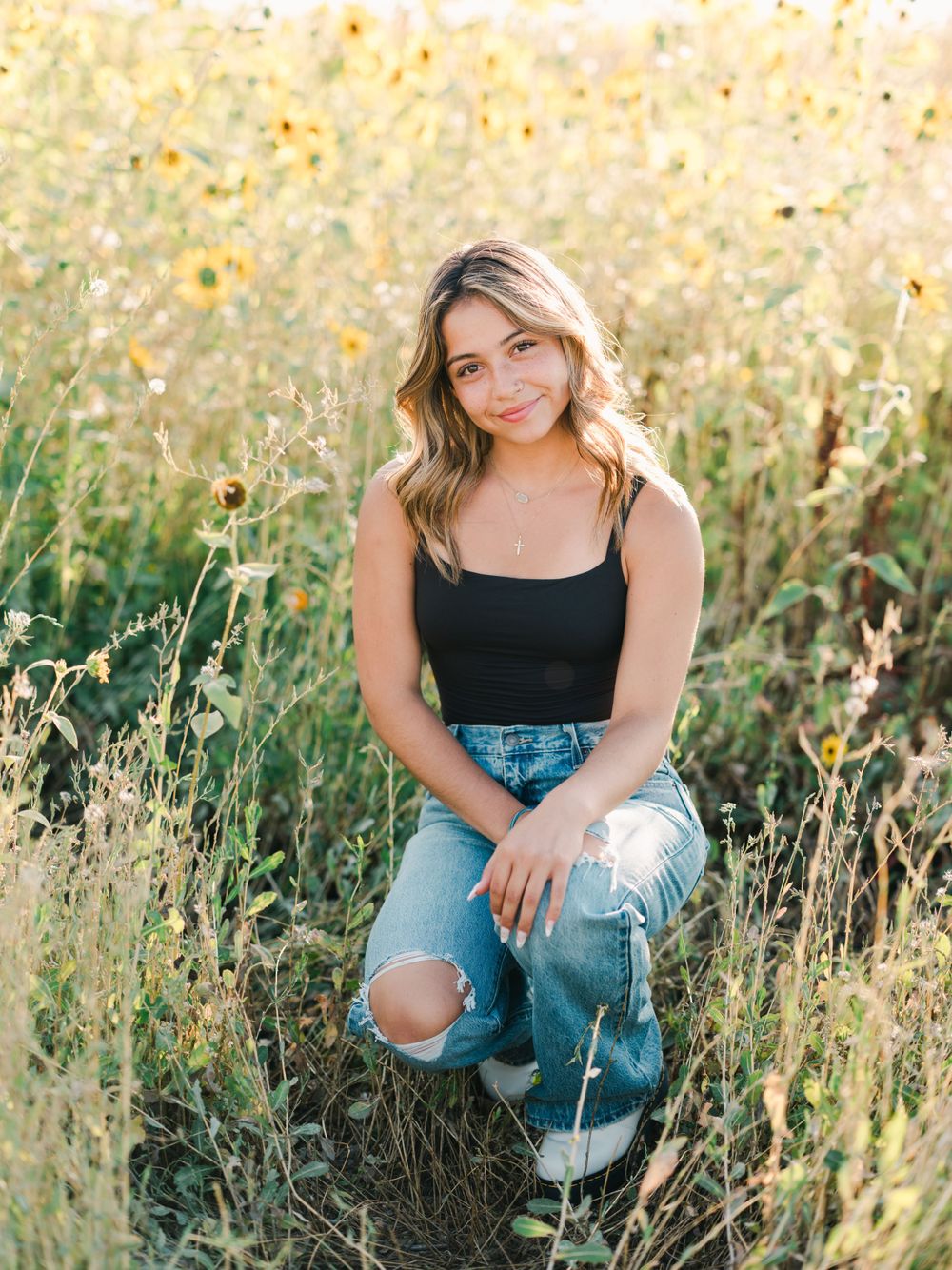 sunflowers at tunnel springs park in north Salt Lake City Utah and Michelle Deppe Photography.