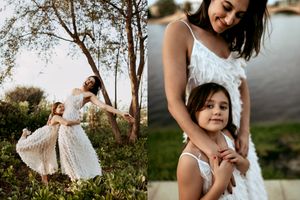 mom and daughter photoshoot