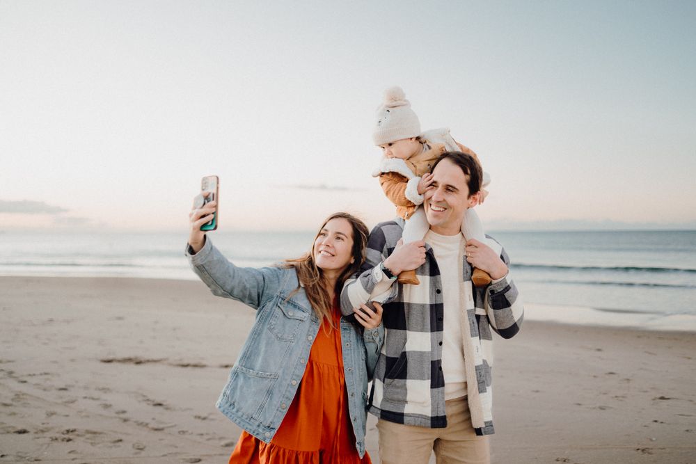 Family's special moment in Papamoa Beach for their family shoot with Apertured Media-Auckland Wedding Photographer