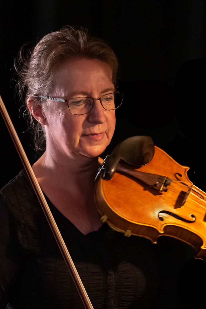 Violinist stops playing briefly