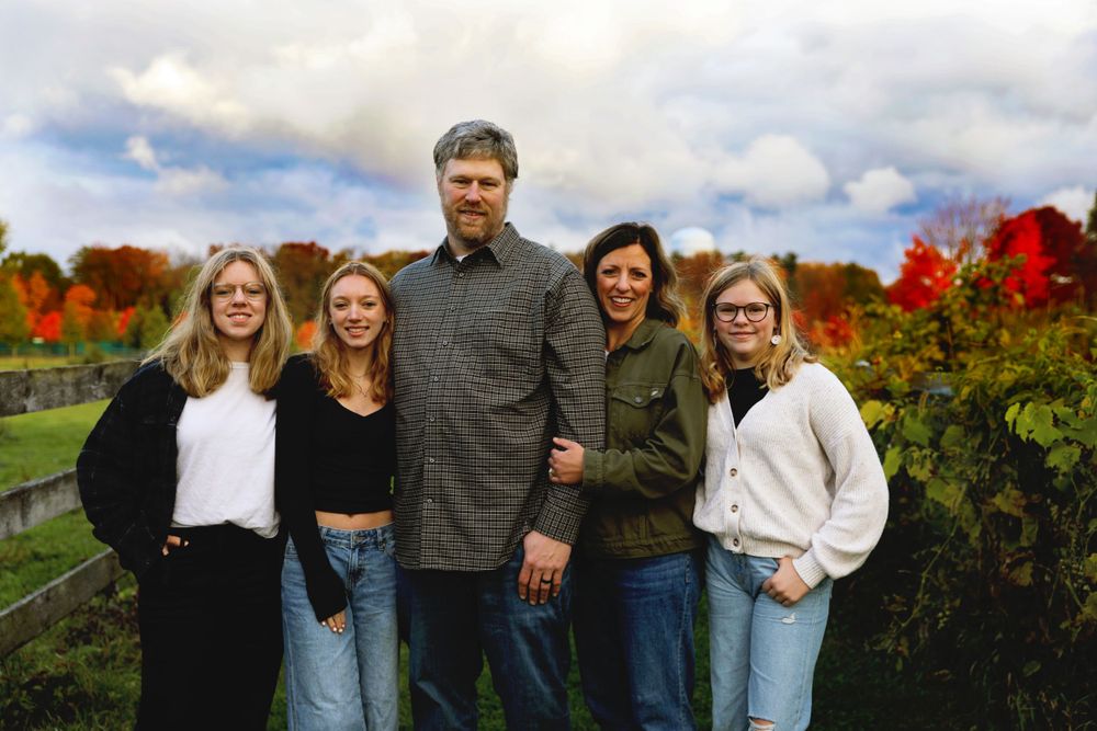 Family in the fall