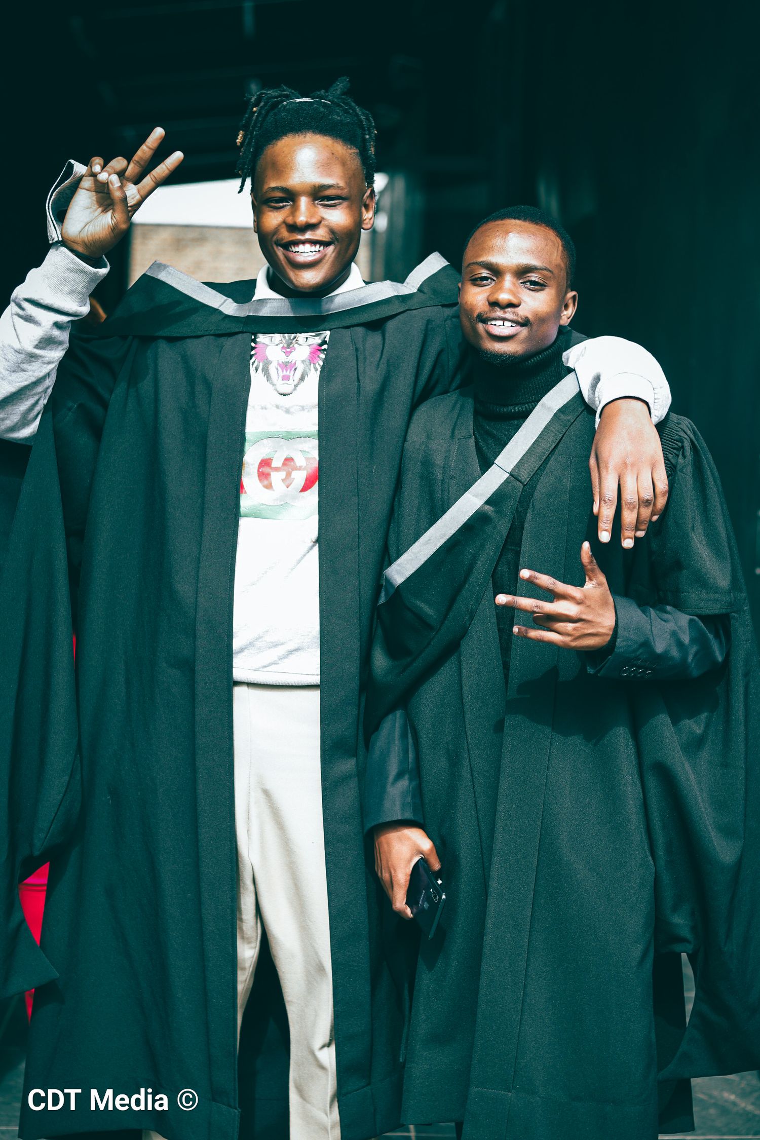 Graduation shoot at a media school at AFDA Media House.
