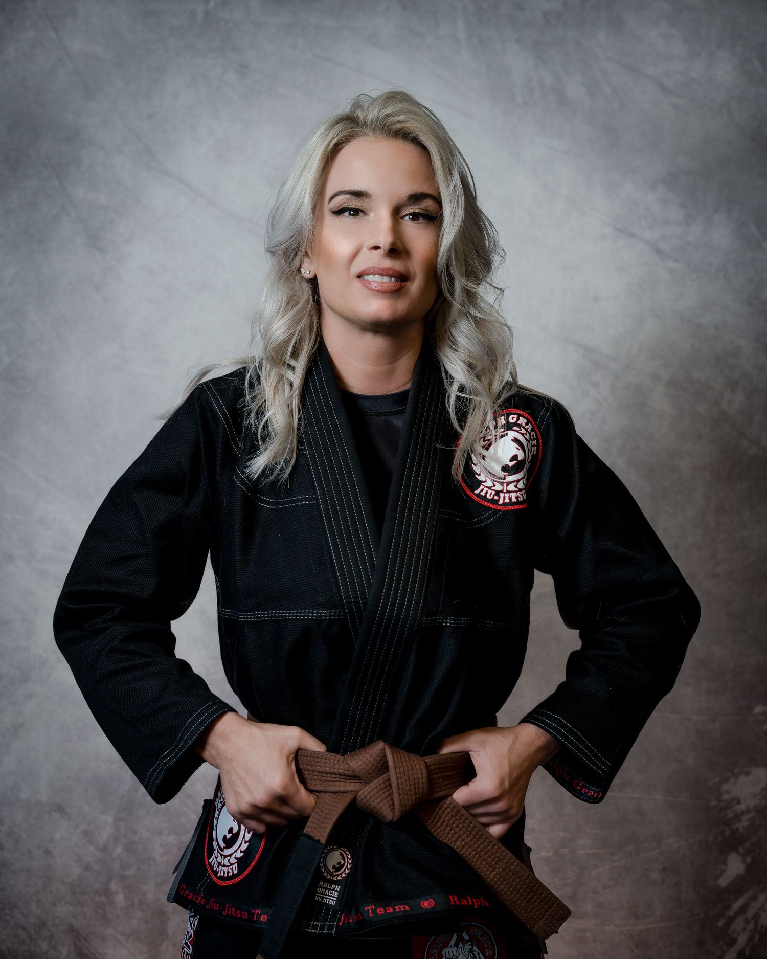 Headshot of Katie Dees from Ralph Gracie Jiu Jitsu in Natomas by Sacramento photographer Ashley Nicole Baeza.