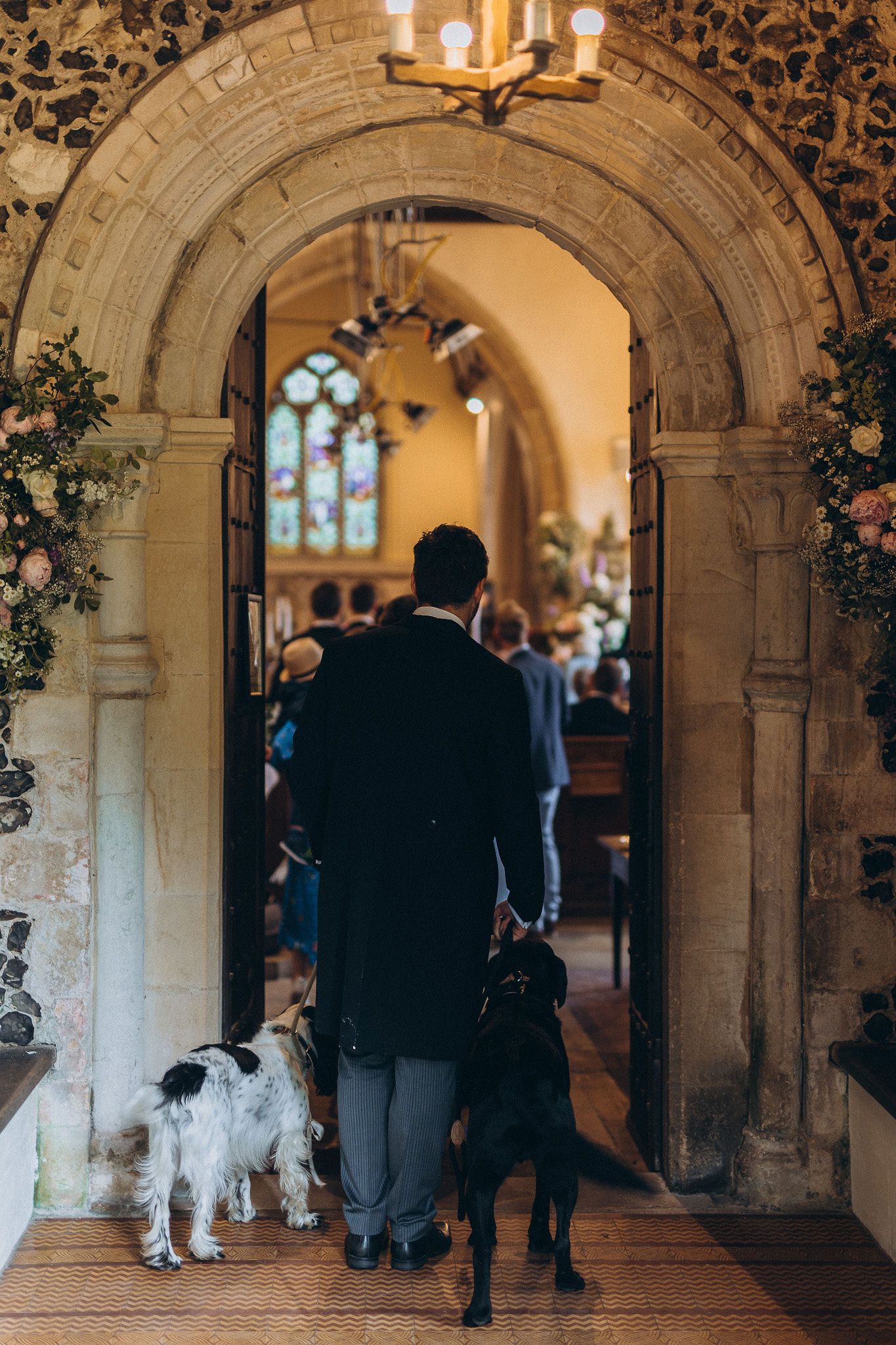 Documentary-style wedding photography of the ceremony