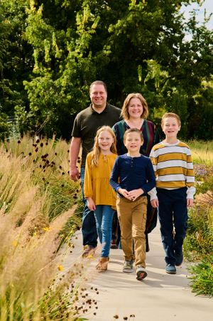 Couples engagement family