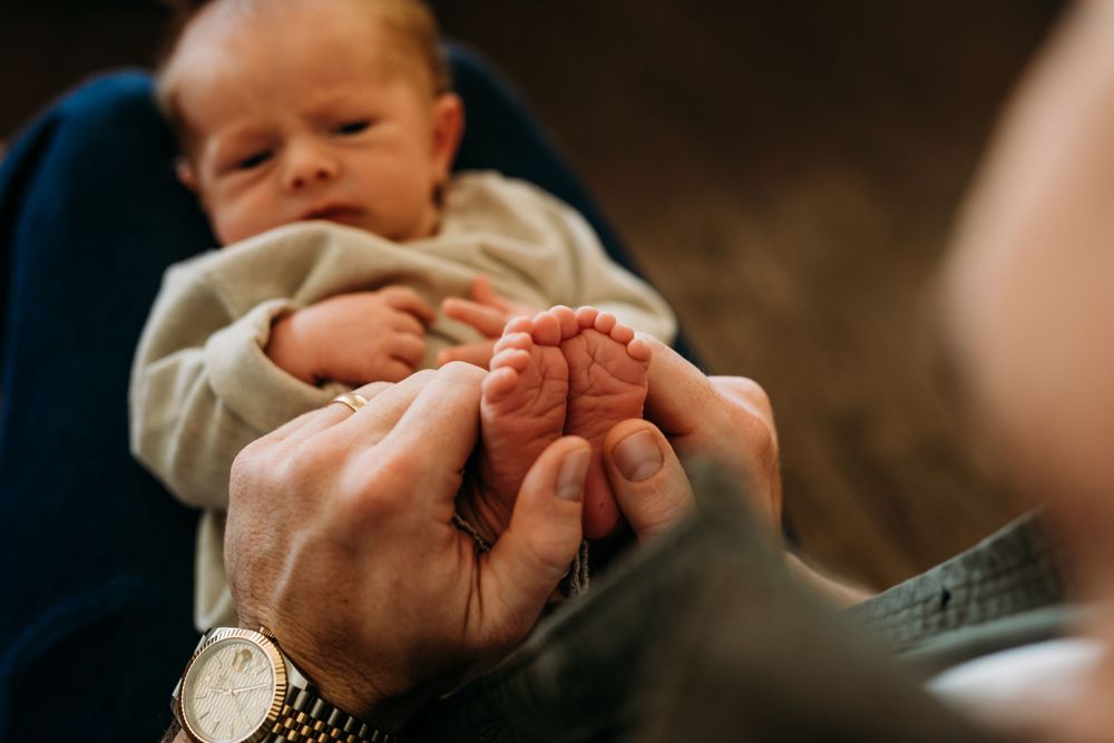 Austin in home newborn pictures