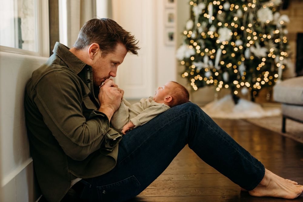 Austin in home newborn pictures