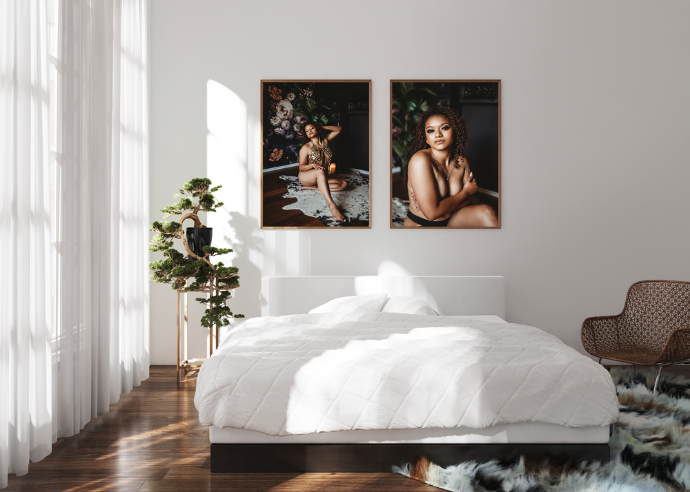 Boudoir print product, wall art