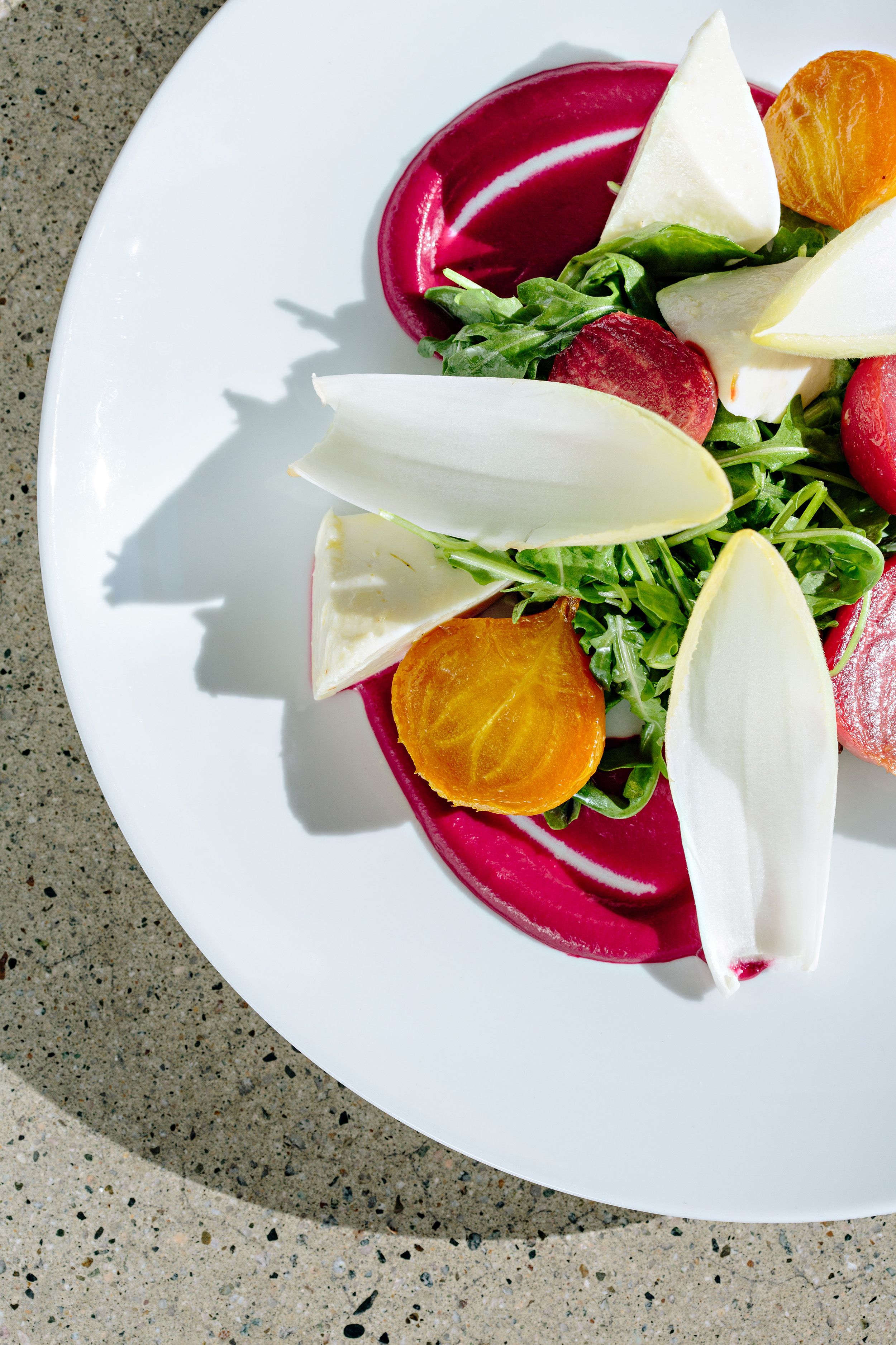 salad at winery