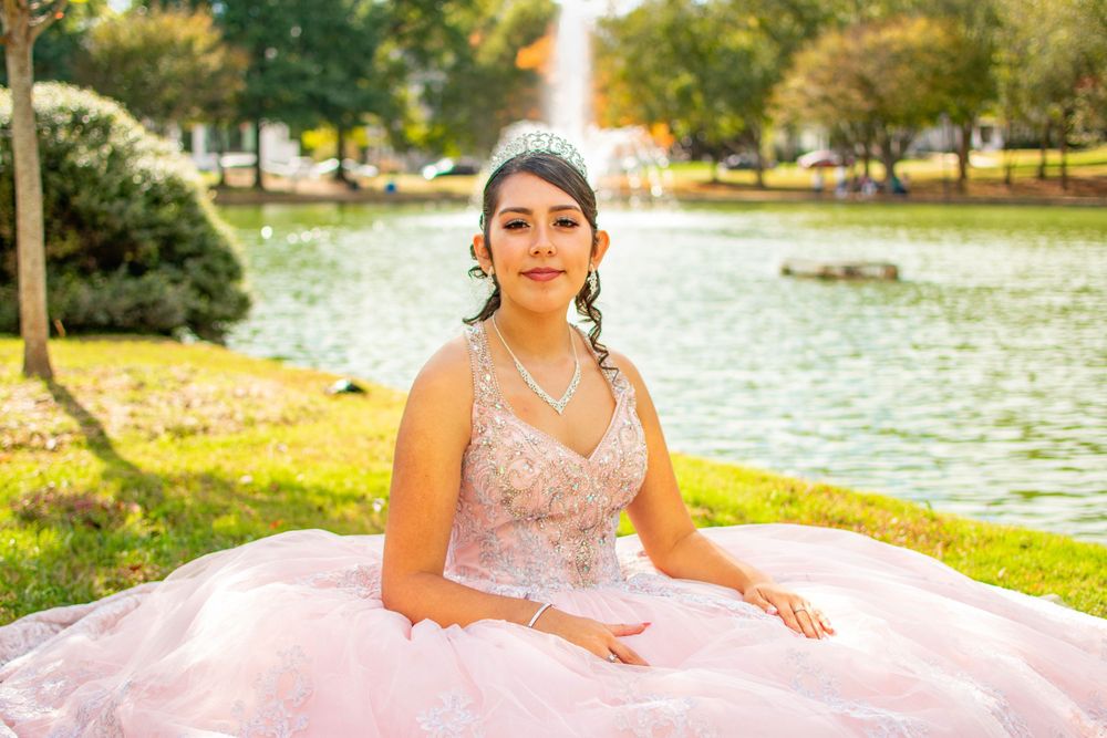 quinceanera dress at freedom park in charlotte