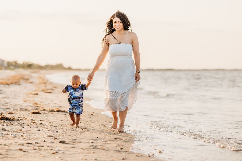beach family photoshoot