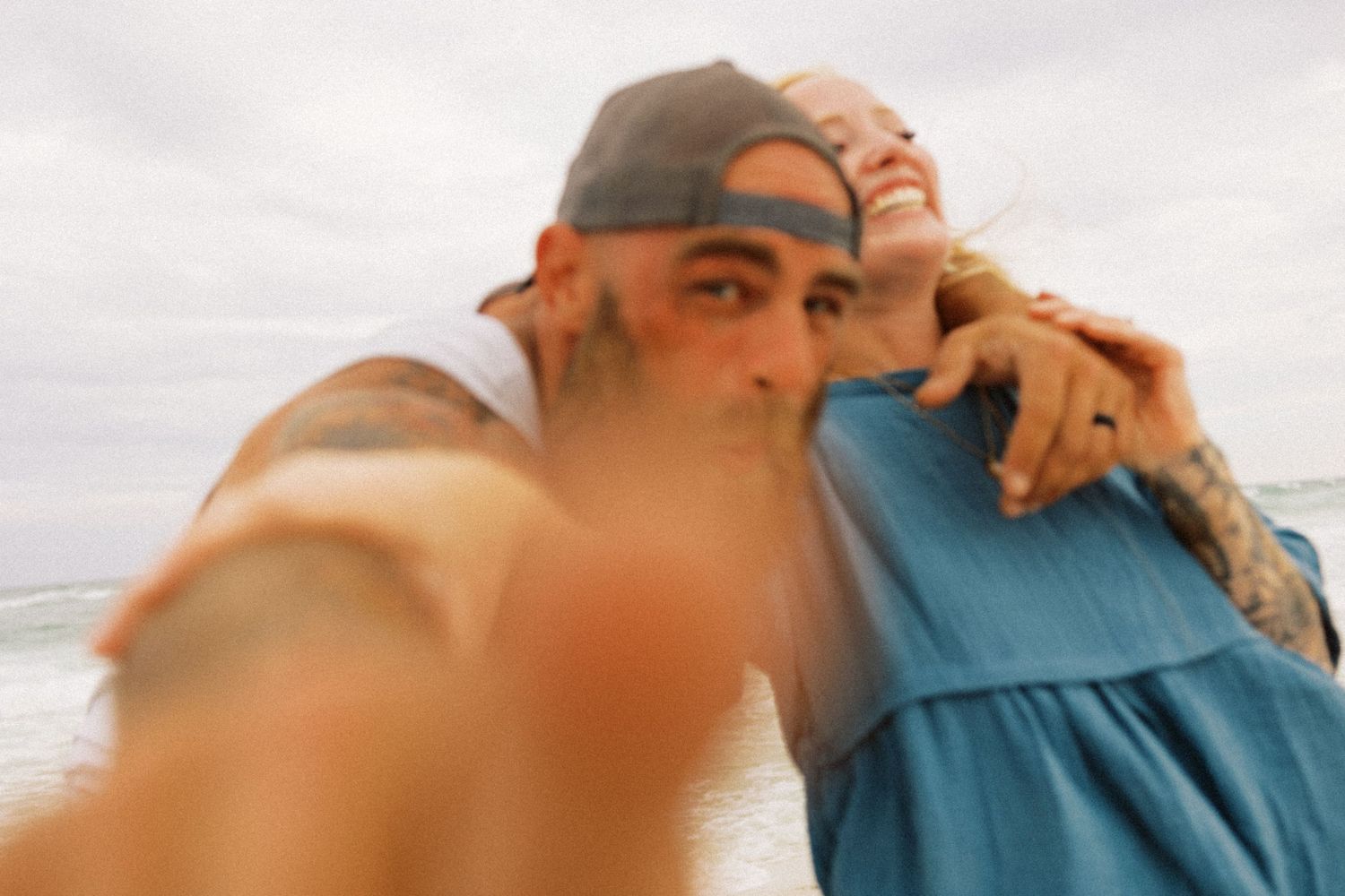 Folly beach couple photography