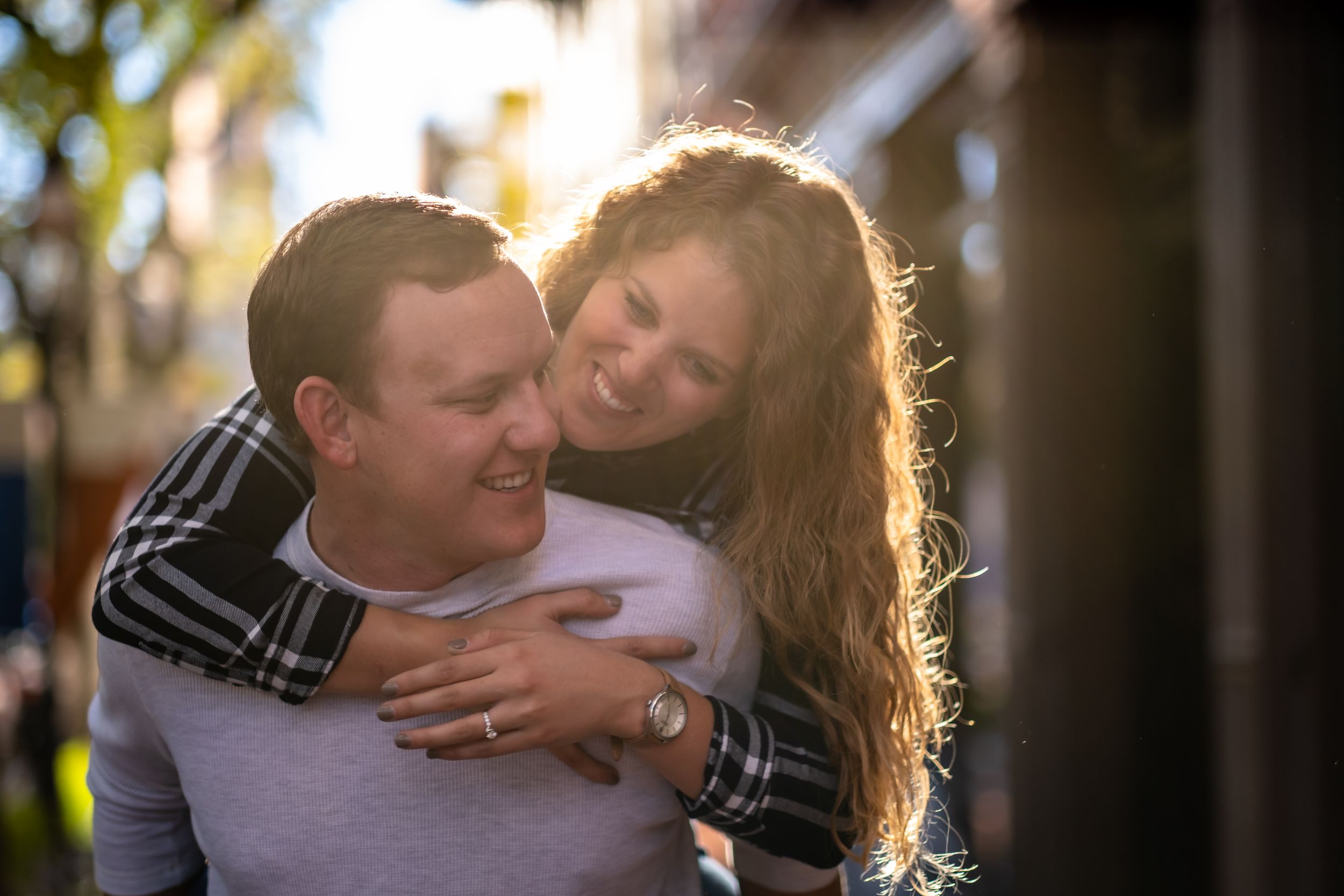 engagement photo of couple