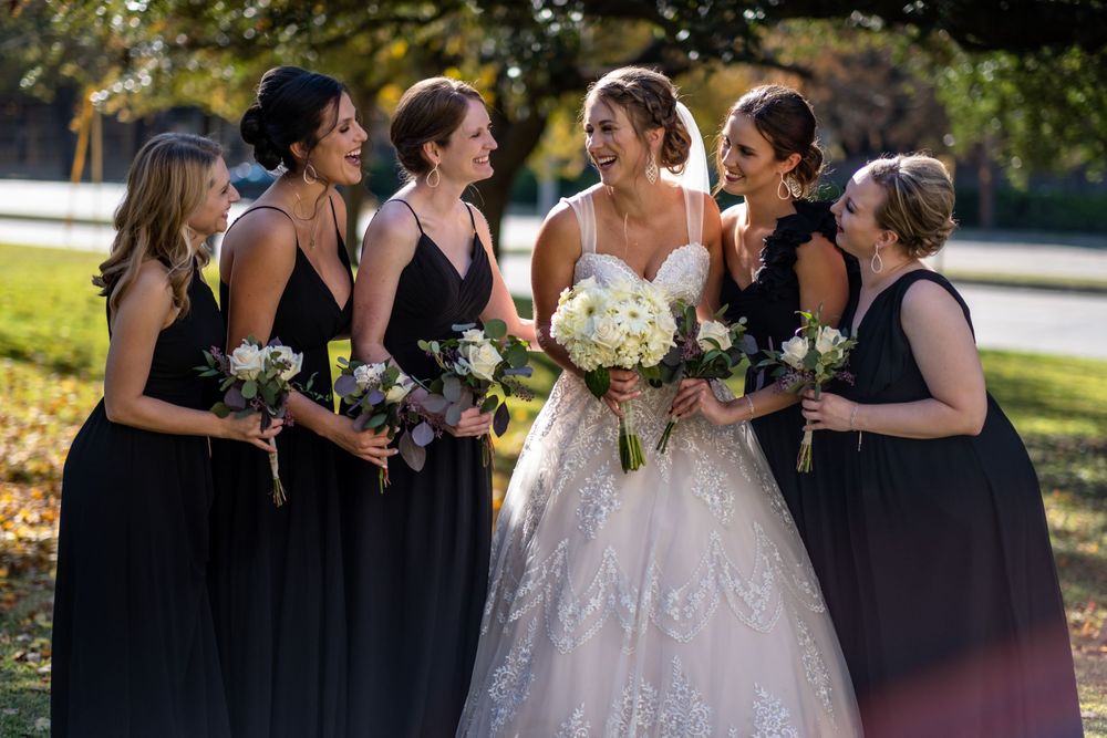 bridesmaids photo at wedding dallas