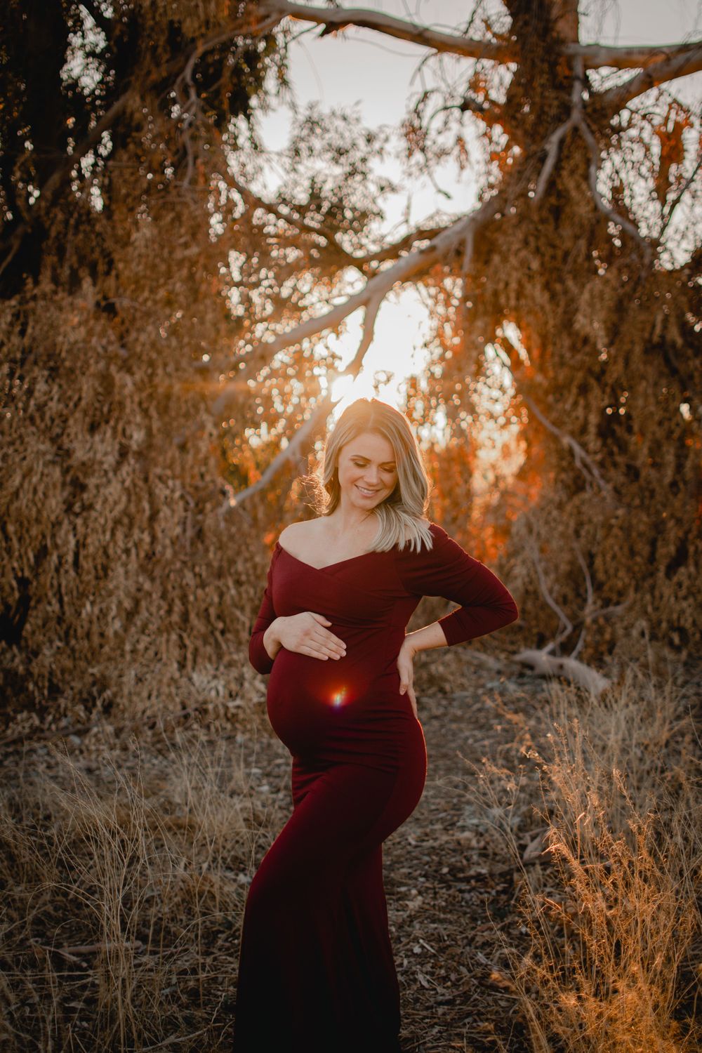 Arizona Golden Maternity Session