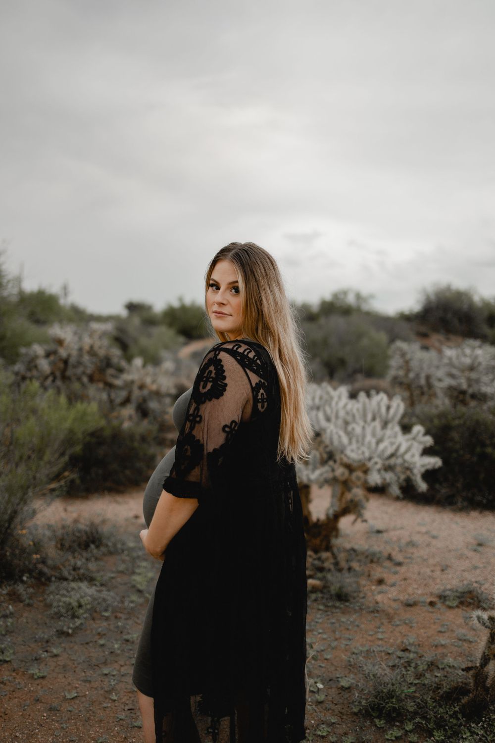 Desert Maternity Session Photography