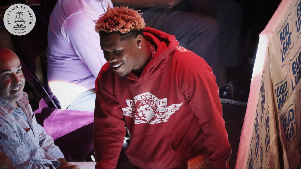 Professional boxer Devin Haney pictured at Palms Casino Pearl Theater in Las Vegas, Nevada