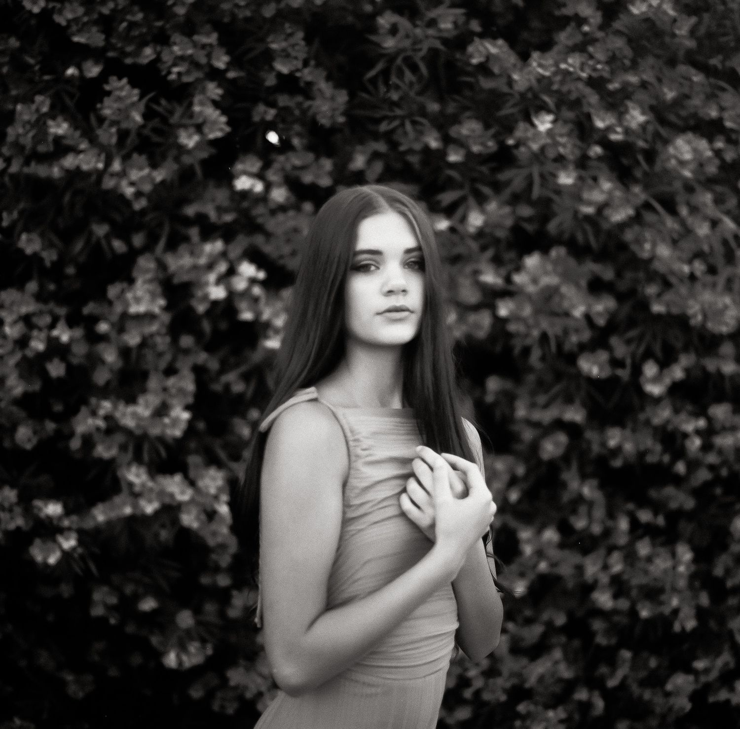Black and White Portrait of young girl, Brentwood CA 94513