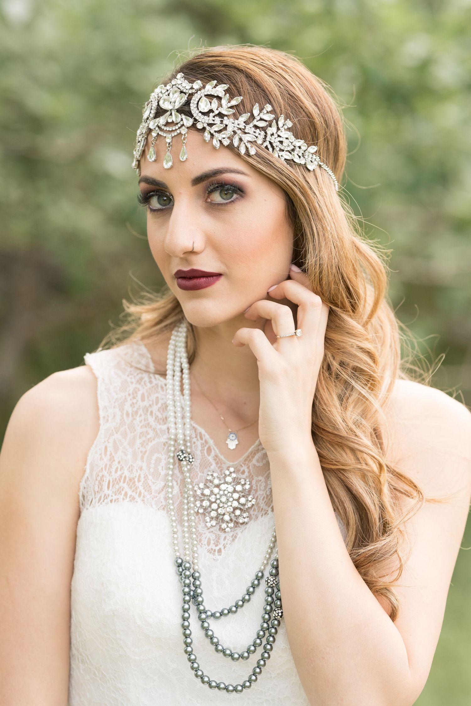 Stylized Portrait of Bride, Knights Ferry, Oakdale CA