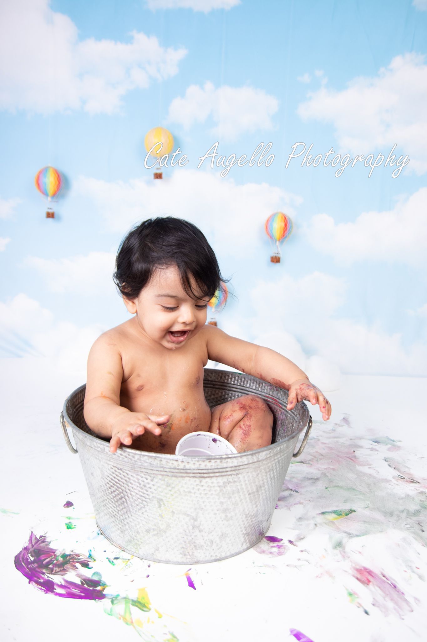 1st birthday cake smash photo session bath Glastonbury, CT
