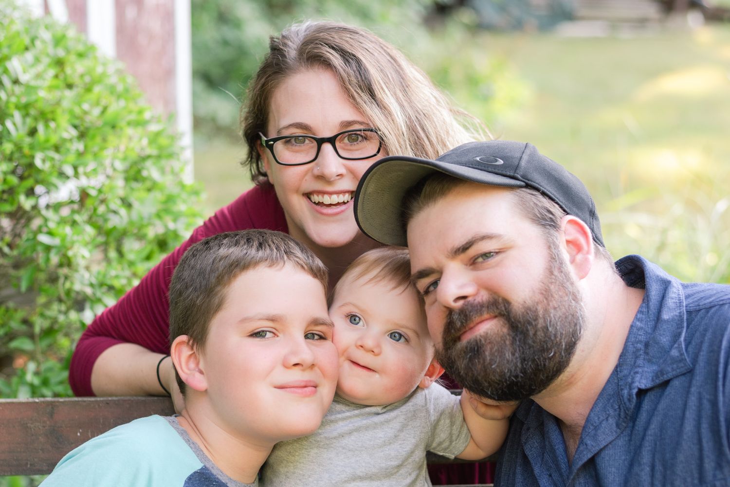 Family close up in Mars, Pennsylvania