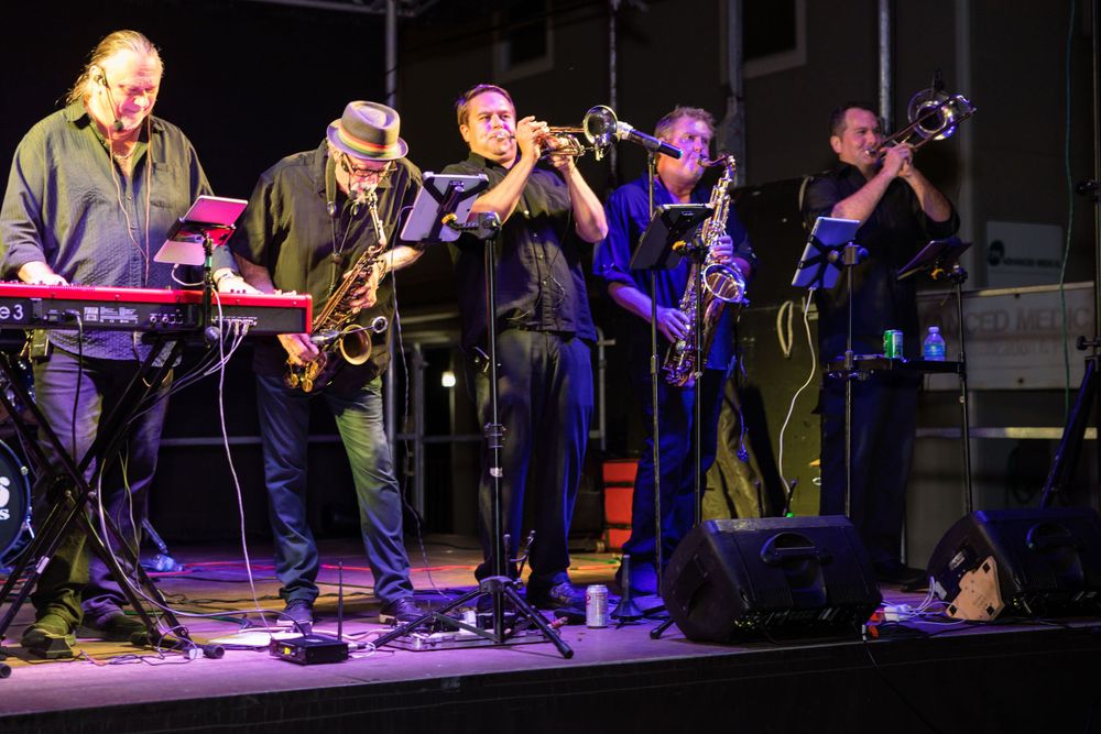 7 piece band playing on stage, Event Photography, Melbourne, FL