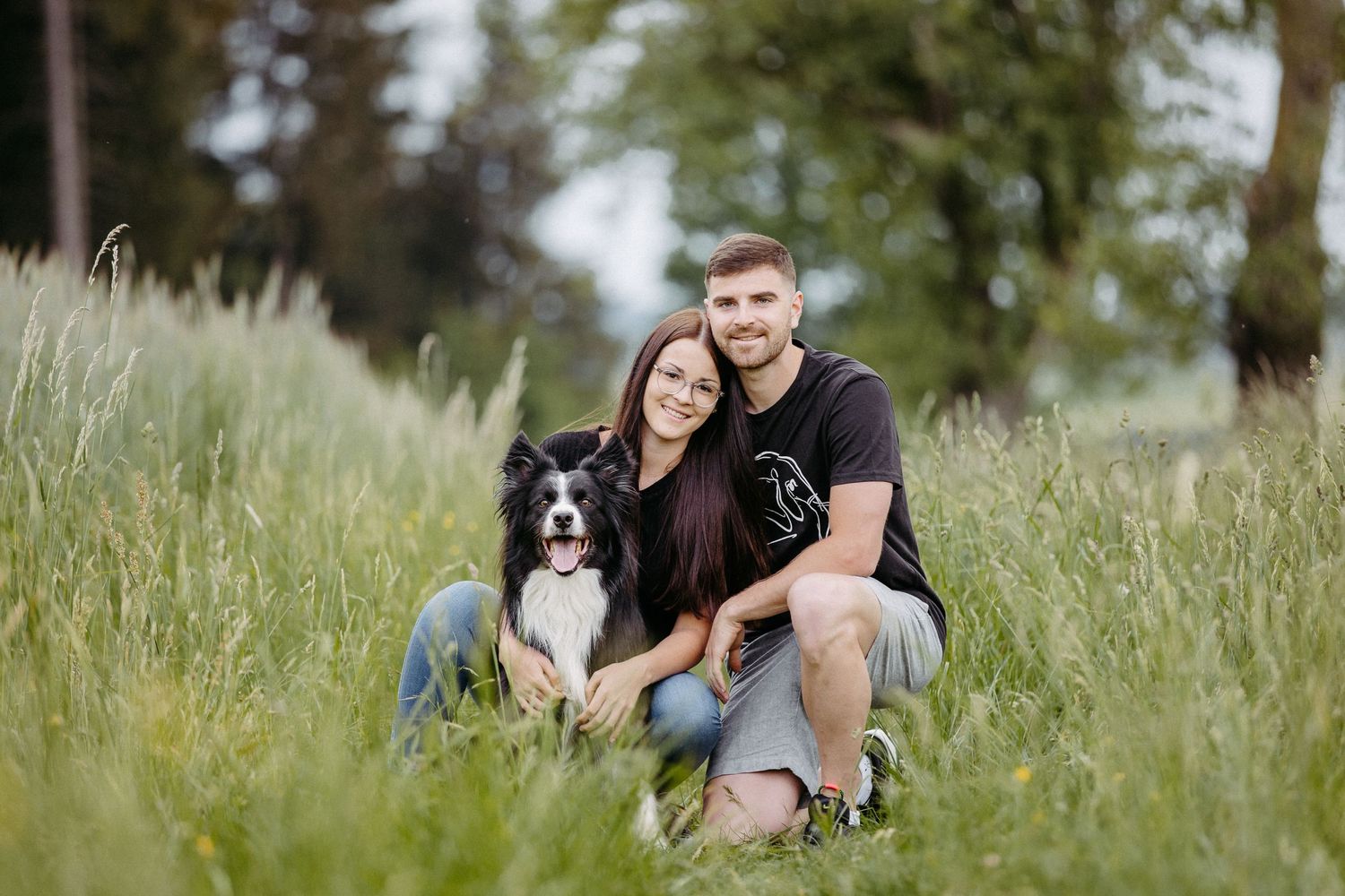 Paarfotos Paarfotoshooting Hundefotoshooting Hundefotos Border Collie Birgit Stummer Fotografie