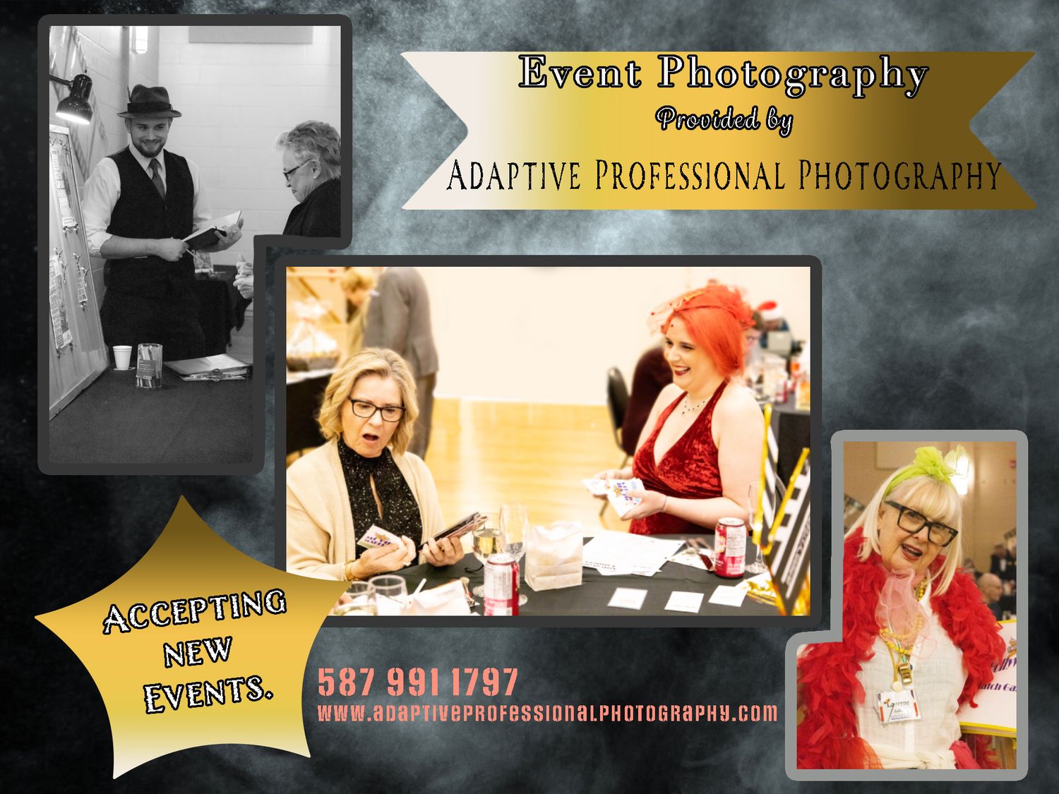 ad for event photography service in YEG and area