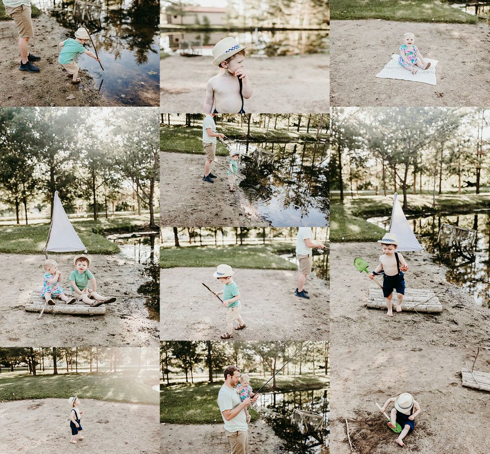 Outdoor Daddy and Me photoshoot in Fort Wayne Indiana