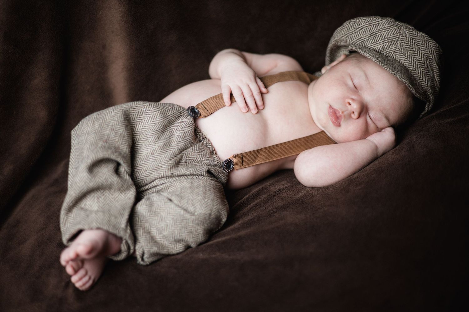 newborn posed