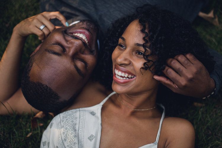 Image of JaMahl and his wife; picture taken in Williamsburg, Virginia.