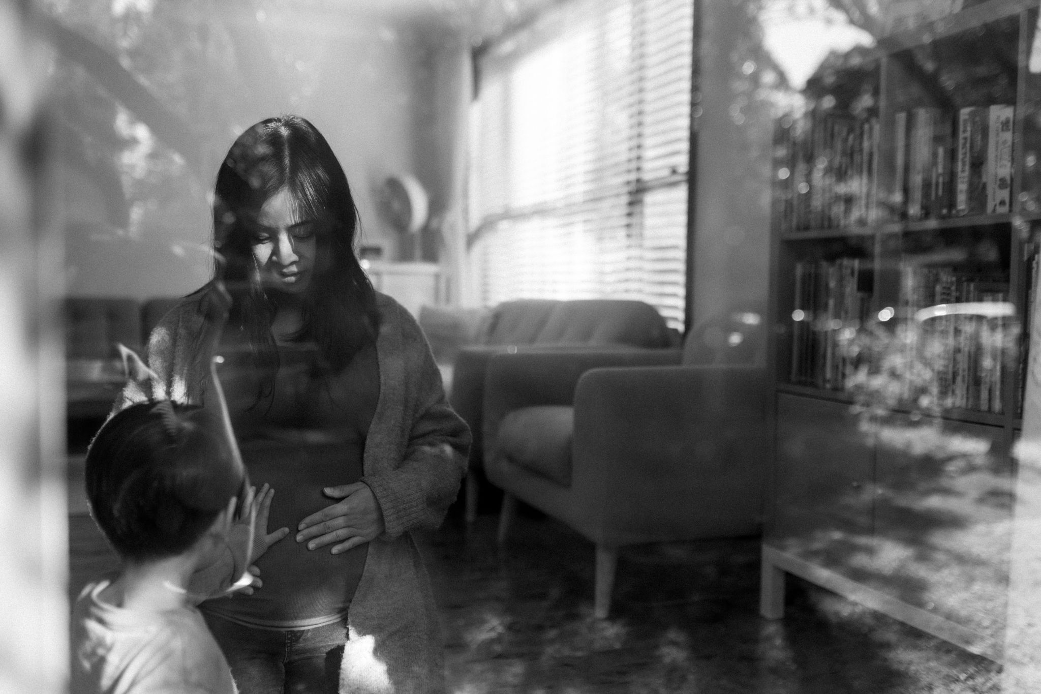 Mother and Son pregnancy tender moments