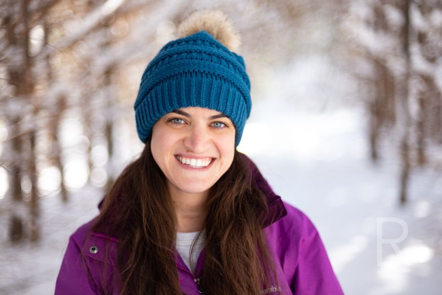 Leah Ramuglia Photography self portrait outside winter wonderland Hanover, MA south shore Boston